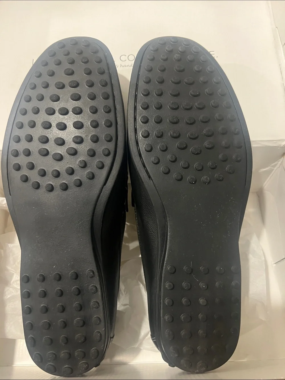 Marc Joseph Men's Black Leather Carnegie Hill Slip-On Driving Loafers Size 12M